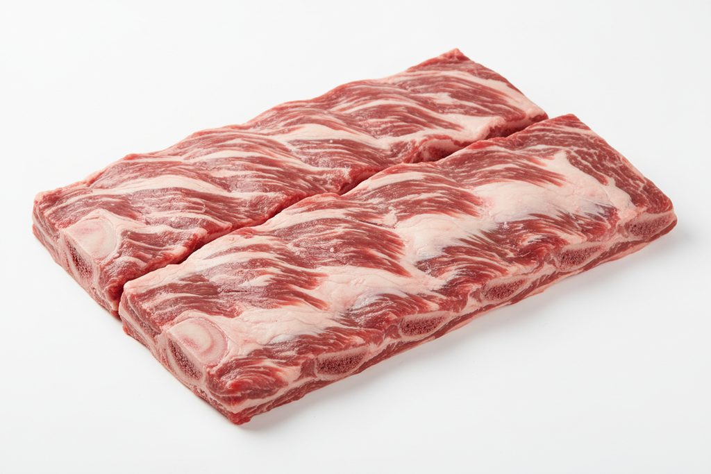 Raw beef chuck short ribs